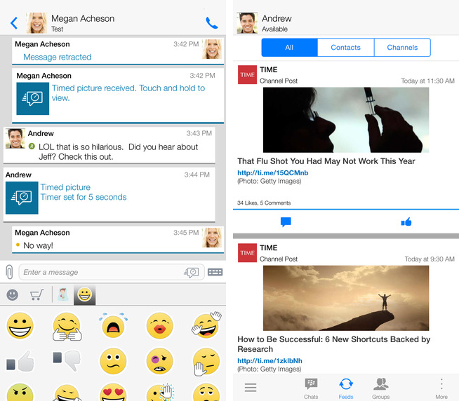 BlackBerry Messenger for iPhone (it's OK to laugh)