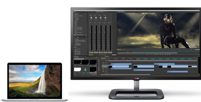 MacBook LG 4K display