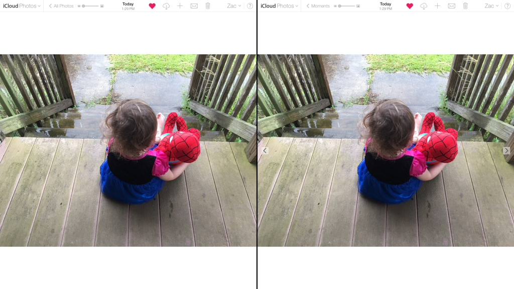 Live Photos iCloud Web