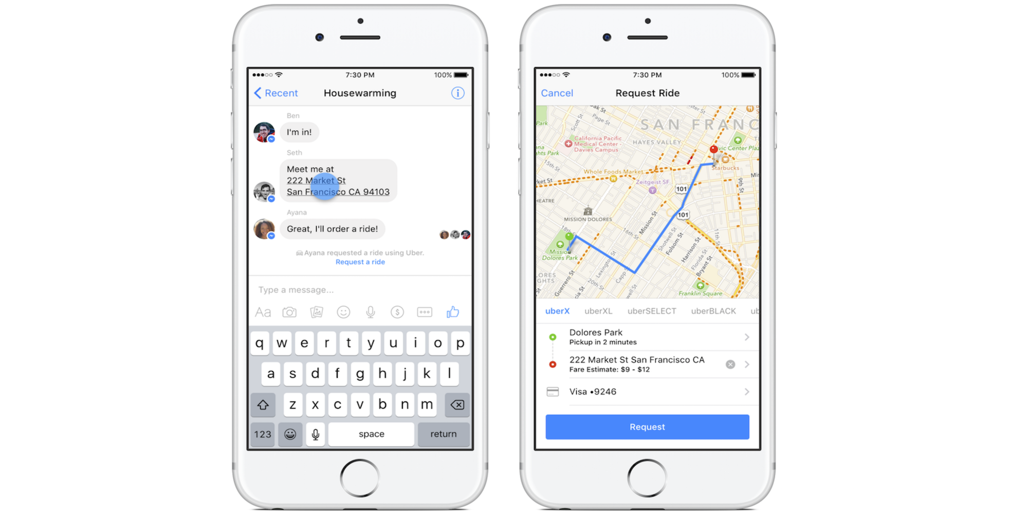 Facebook-Messenger-Uber