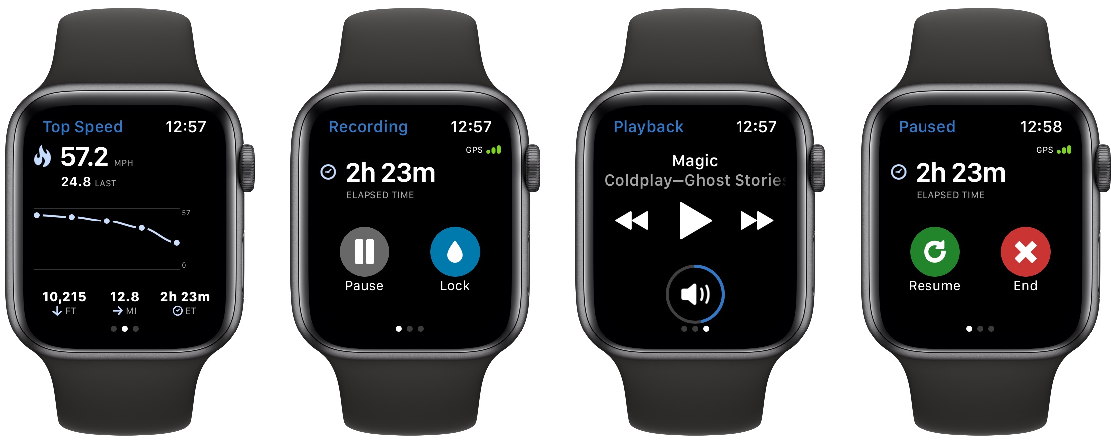 ski snowboard tracking Apple Watch