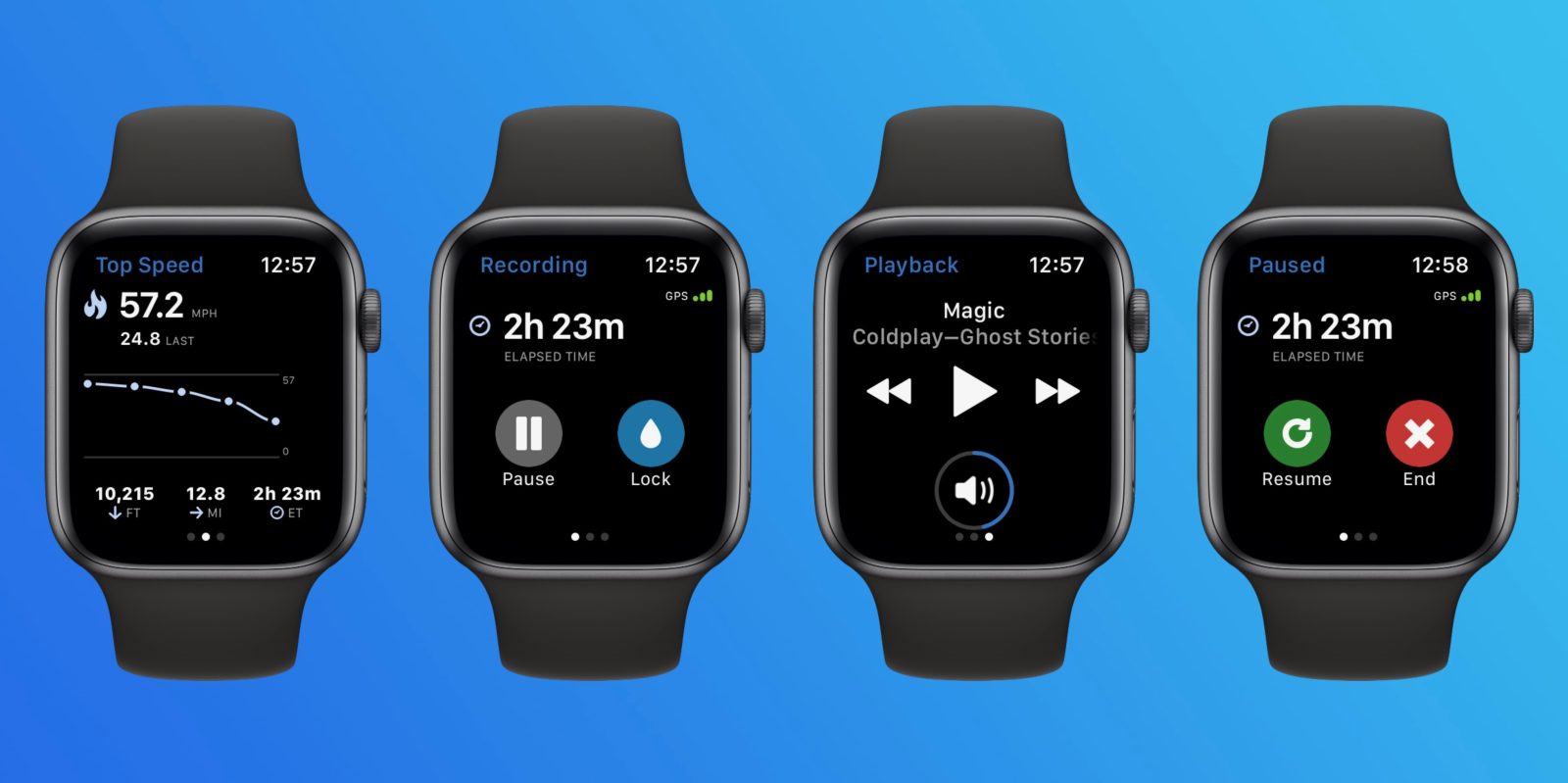 ski snowboard tracking Apple Watch