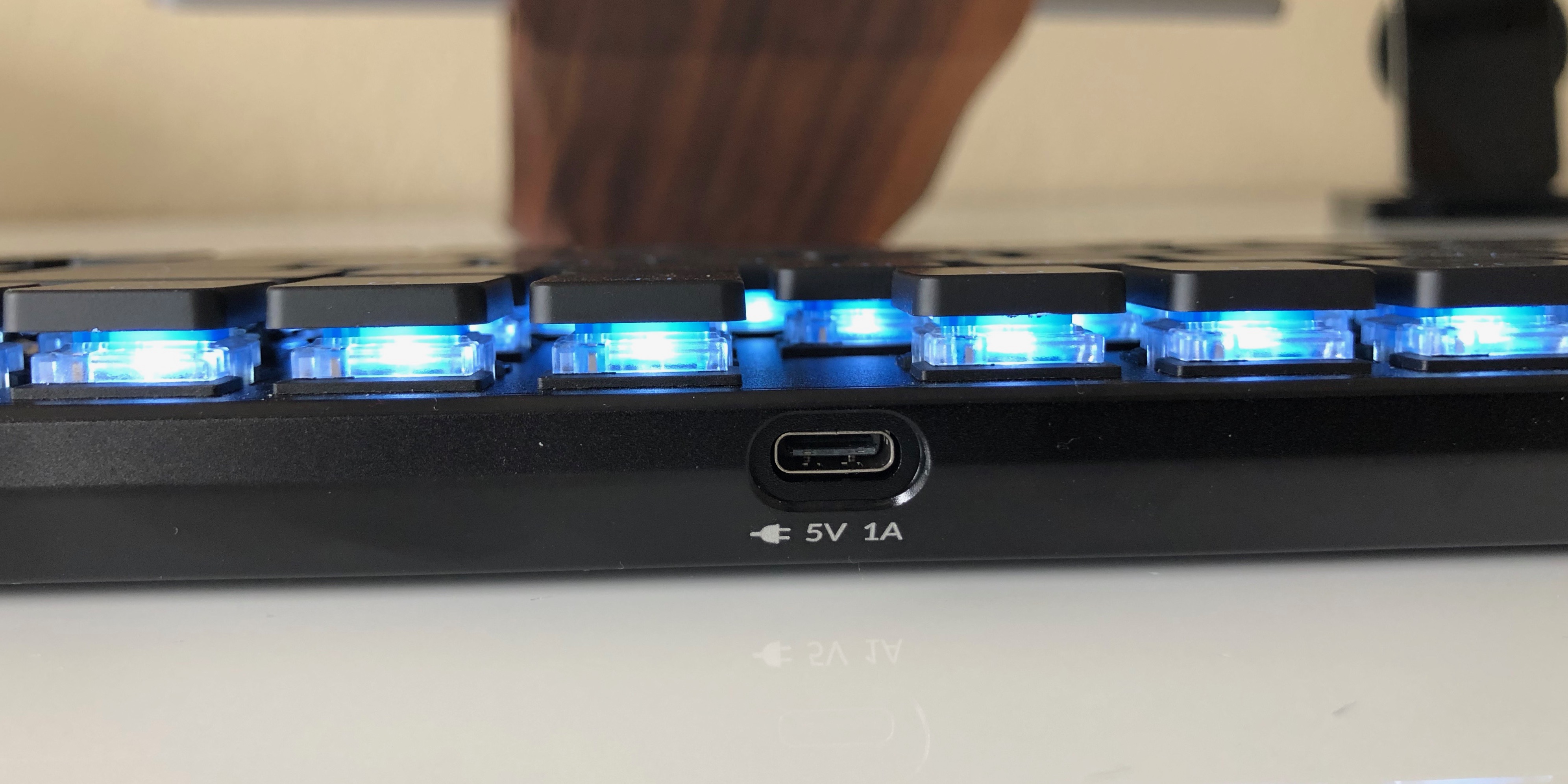 Keychron mechanical Mac keyboard USB-C port