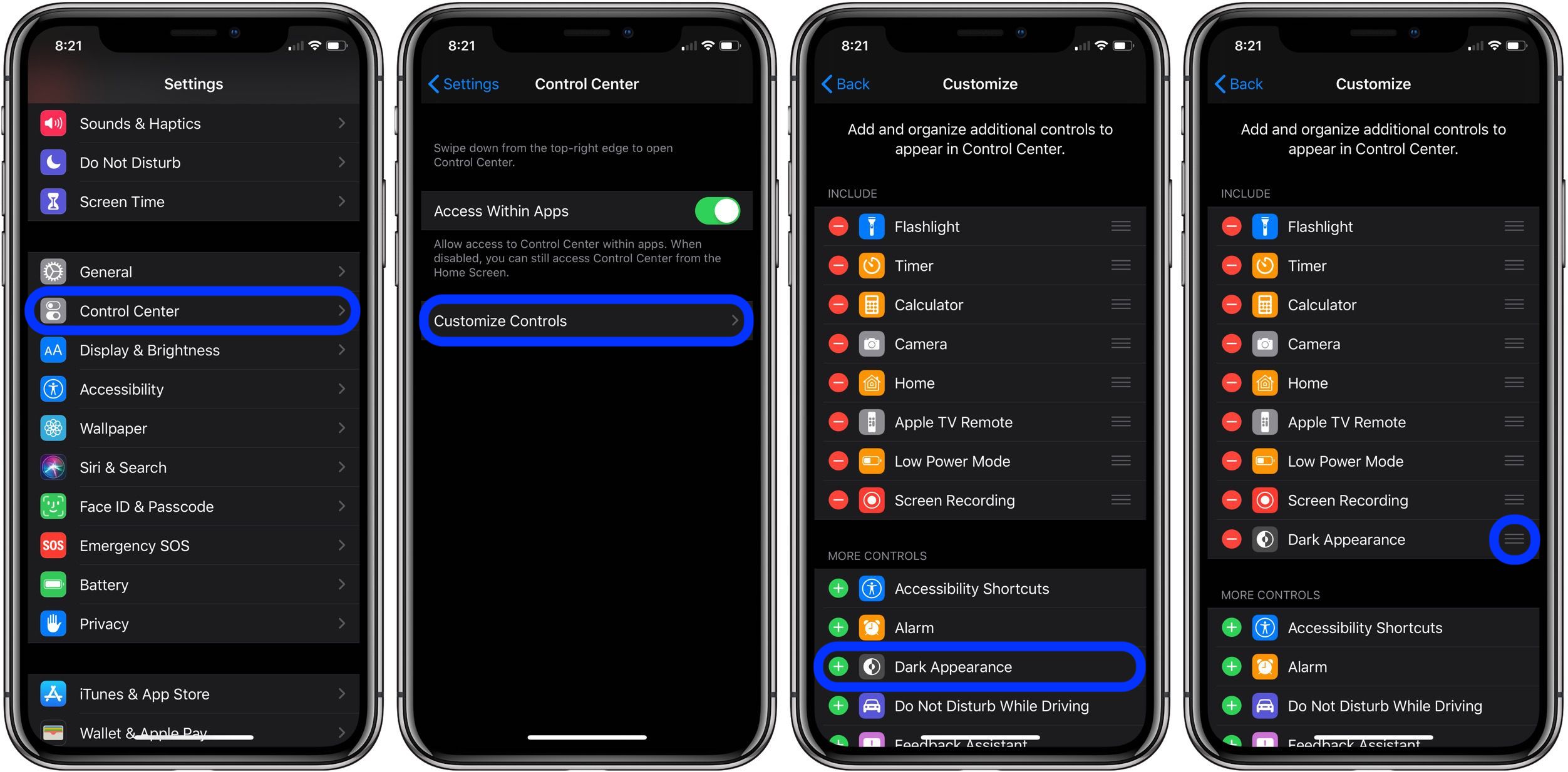 Dark Mode iPhone iOS 13