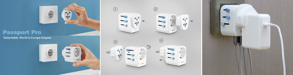Passport Pro global travel adapter