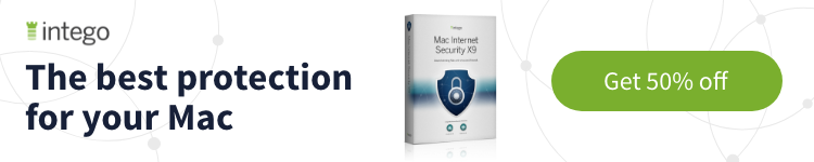 Intego Mac Security X9 50% off Intego Mac Security X9 50% off