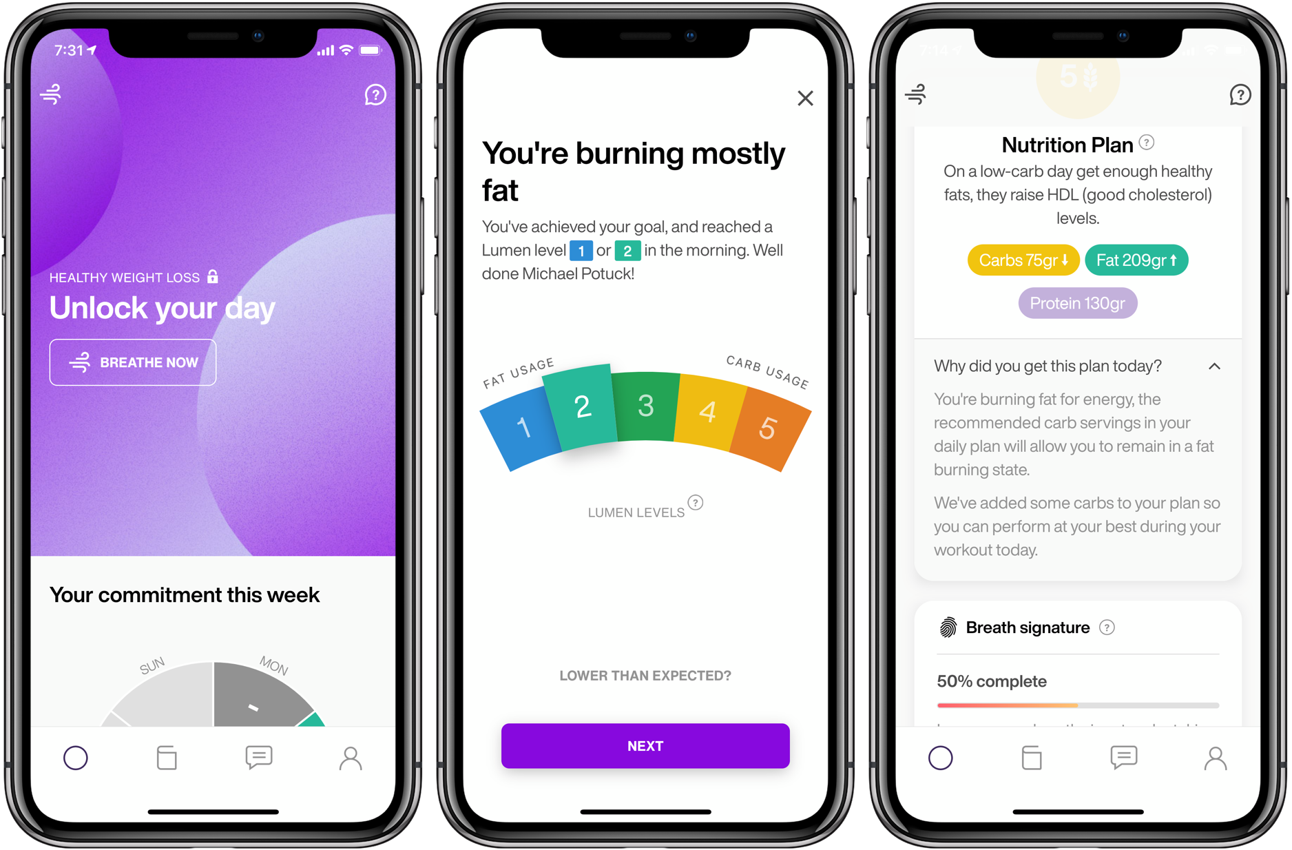 Lumen iPhone iOS metabolic analyzer review