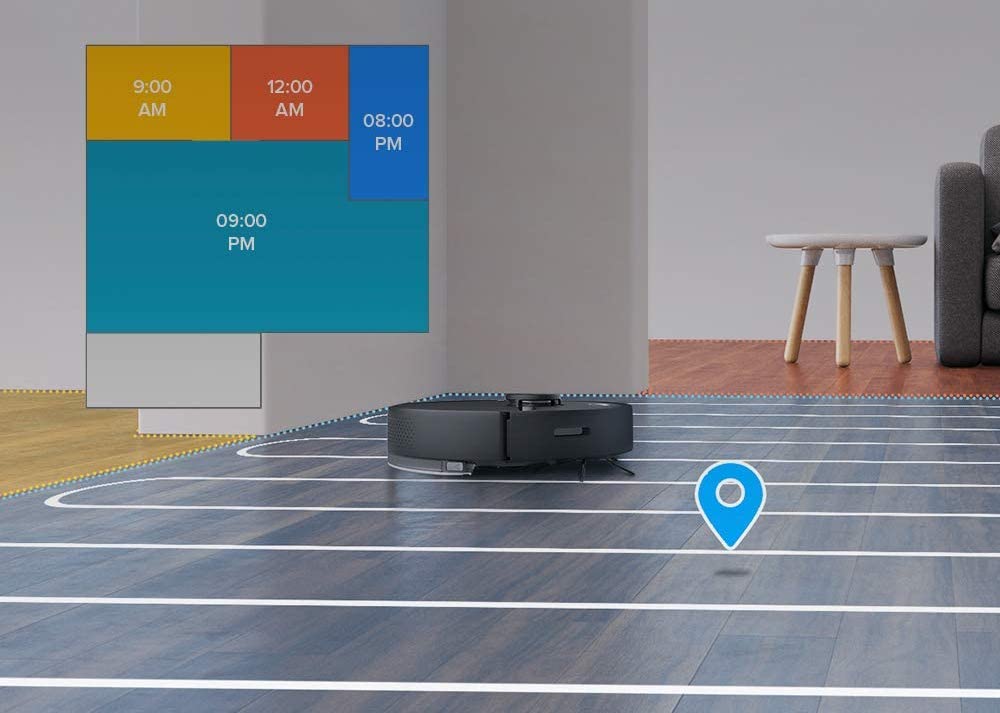 Roborock S6 robotic vacuum and mop LiDAR