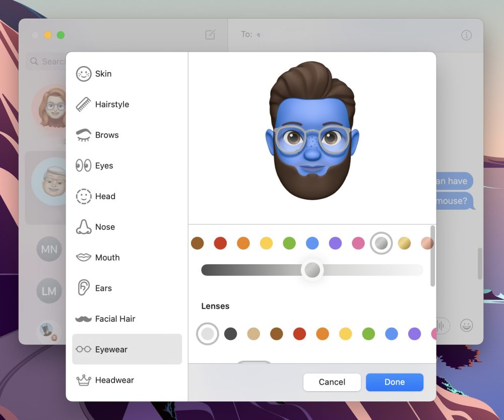 How to make Memoji on Mac with Big Sur walkthrough 5