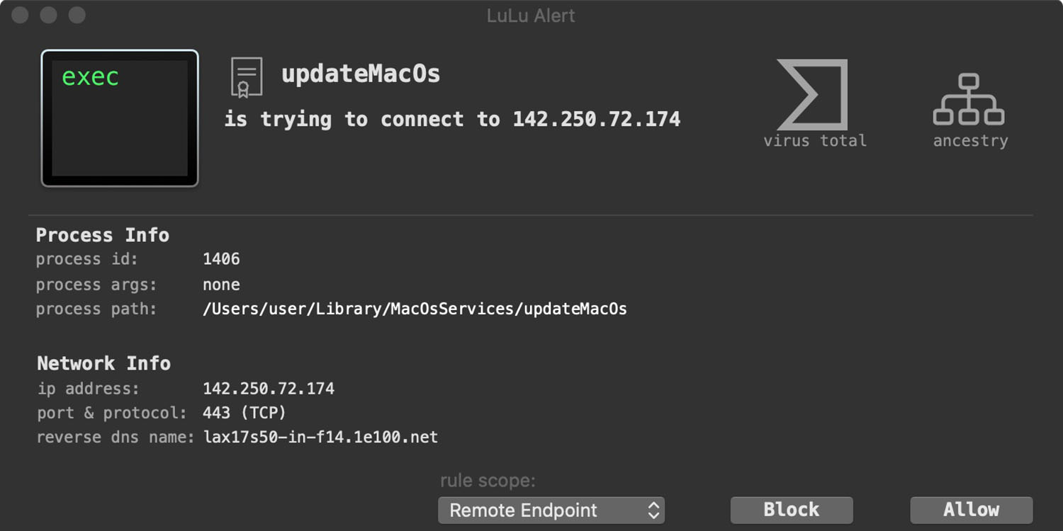 SysJoker Mac malware