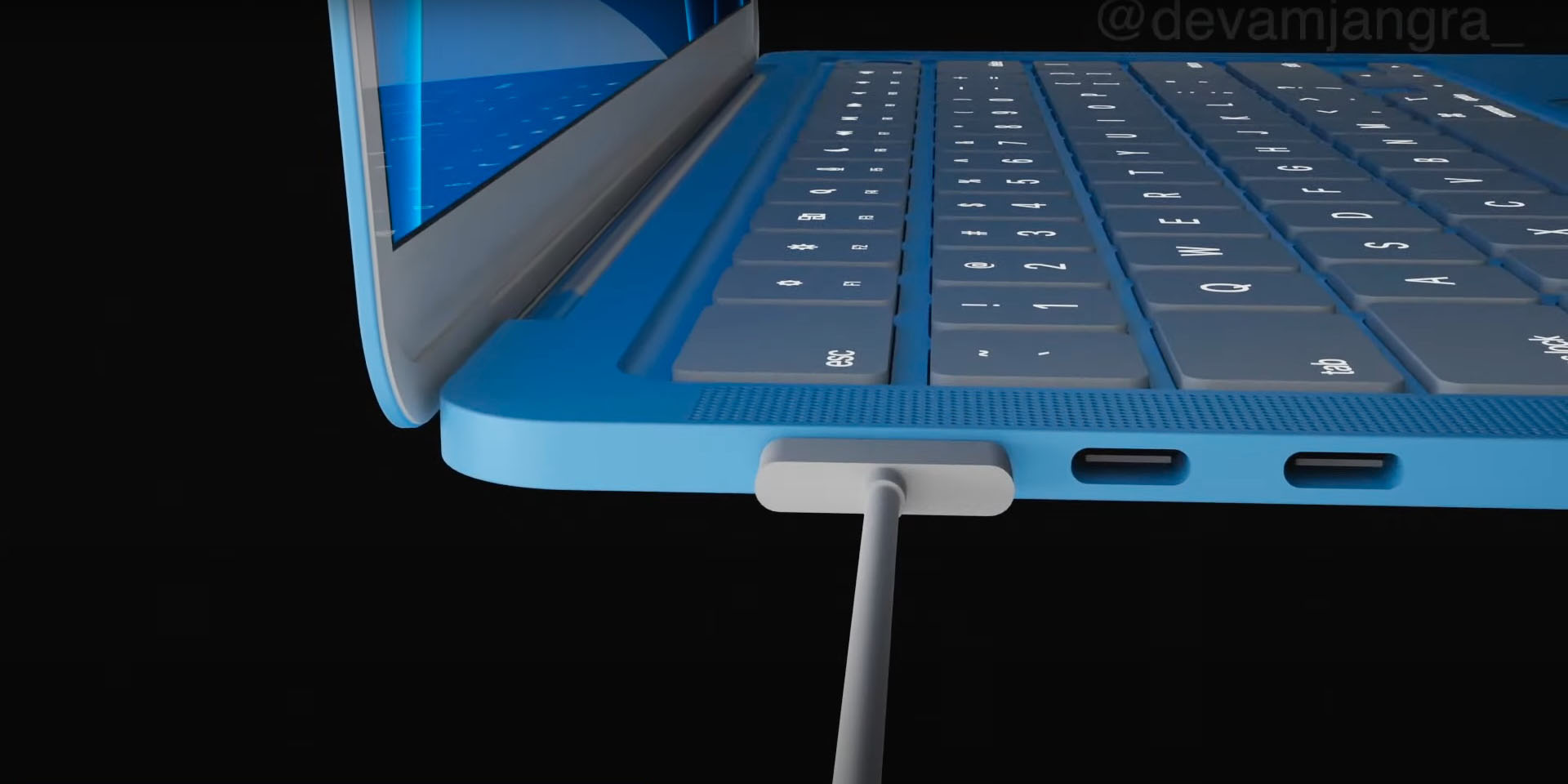 2022 MacBook Air concept.