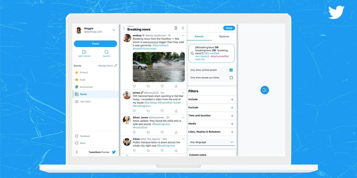 TweetDeck app may require a Twitter Blue subscription