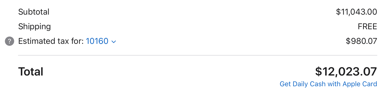 Maxed-out Mac Studio config price