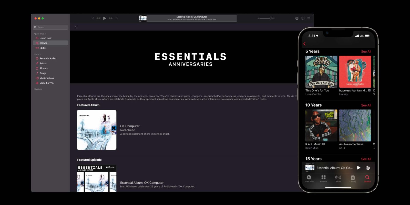 Apple Music Essentials Anniversaries