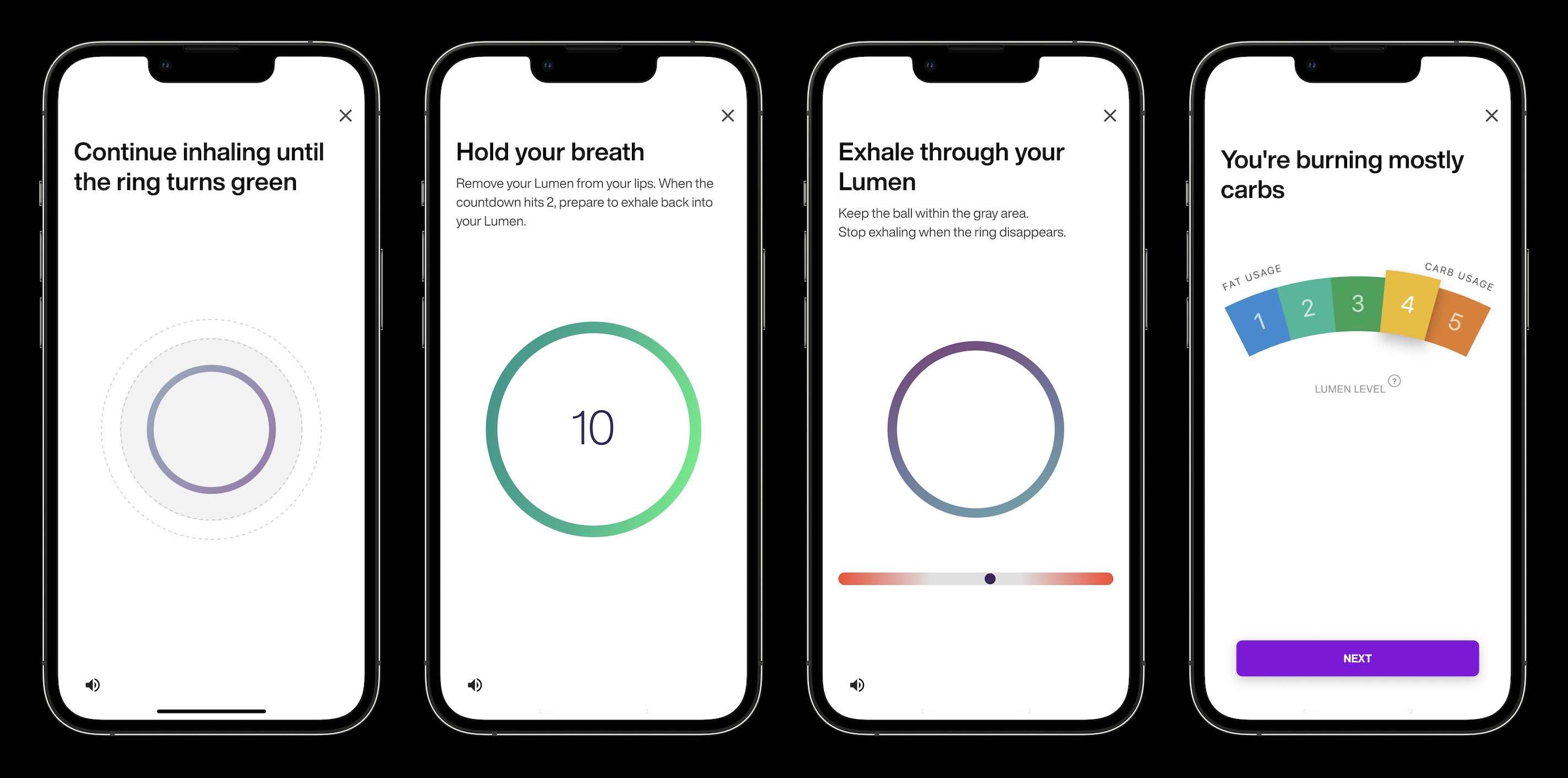 Lumen metabolic analyzer iOS app