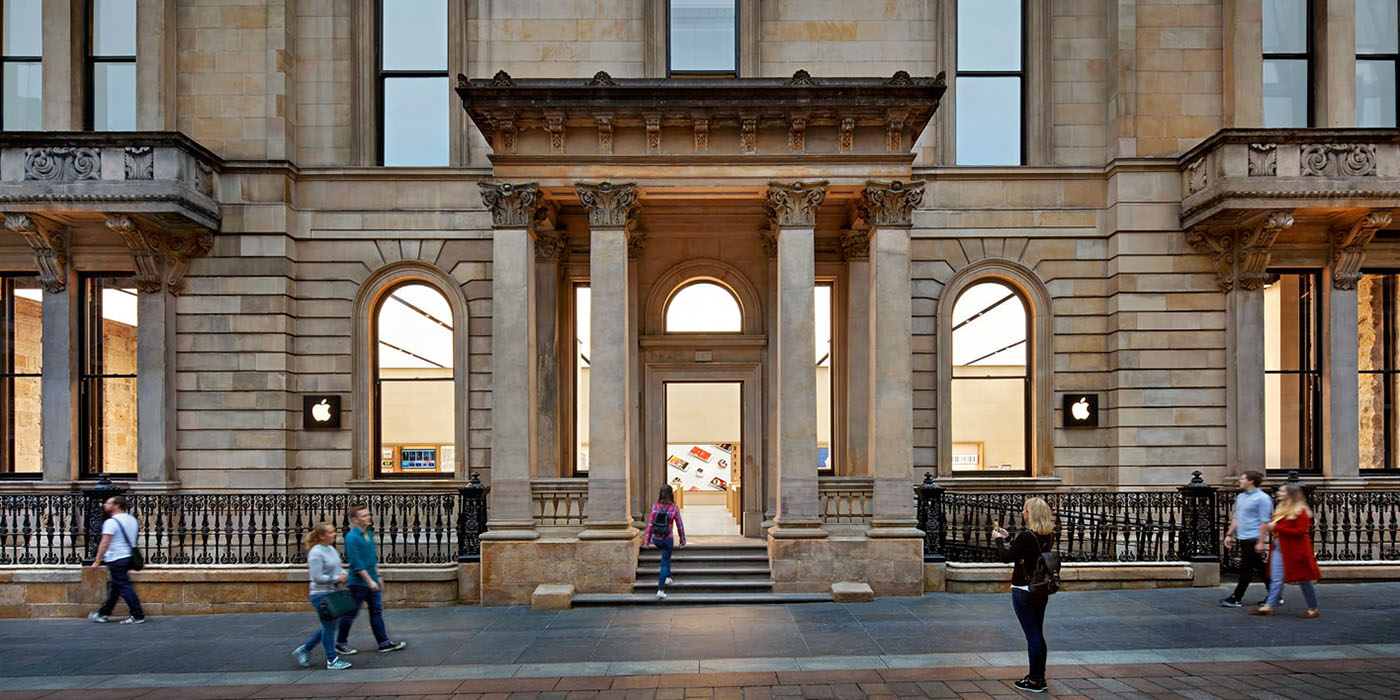 Apple Store union | Glasgow store at dusk