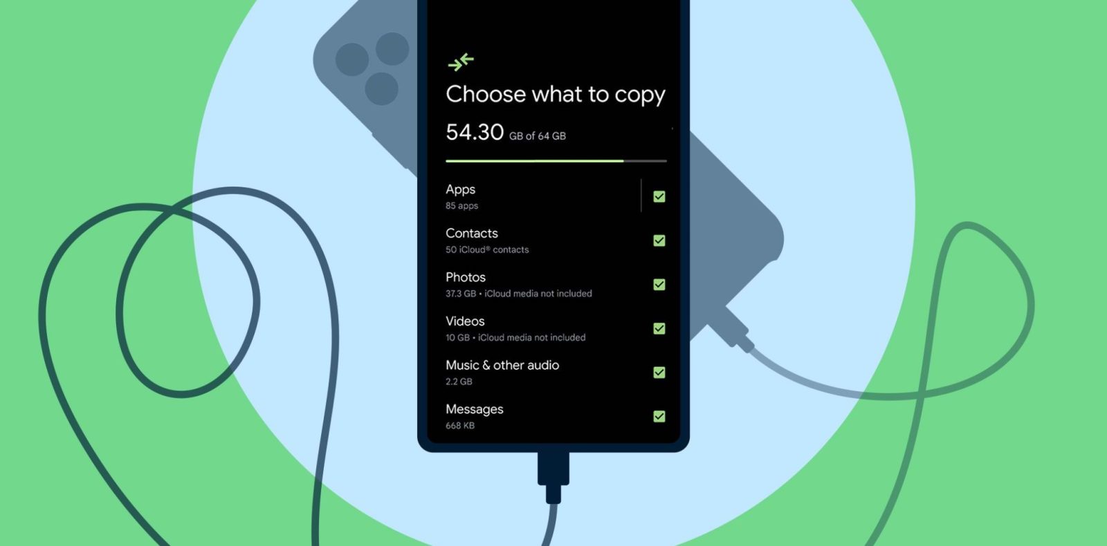 Google Android iPhone switch