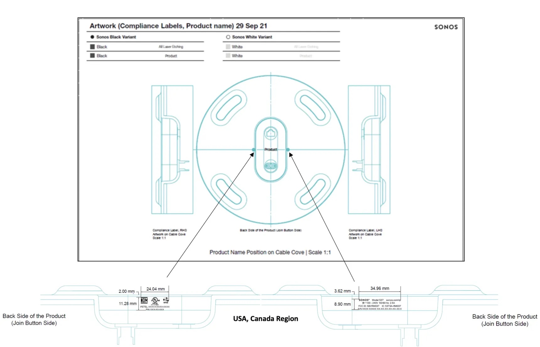 Sonos Sub Mini FCC filing