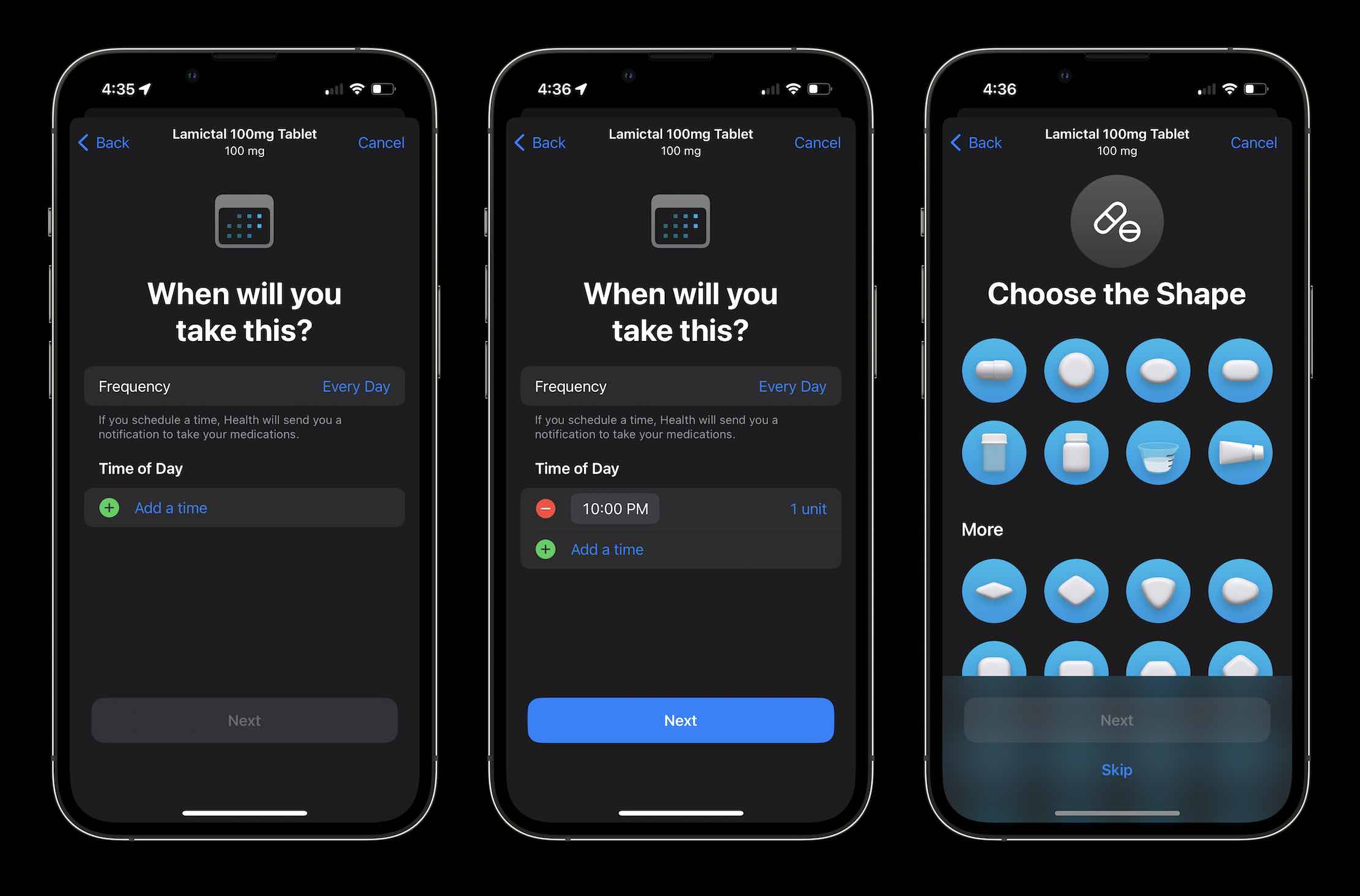 track medications on iPhone 3