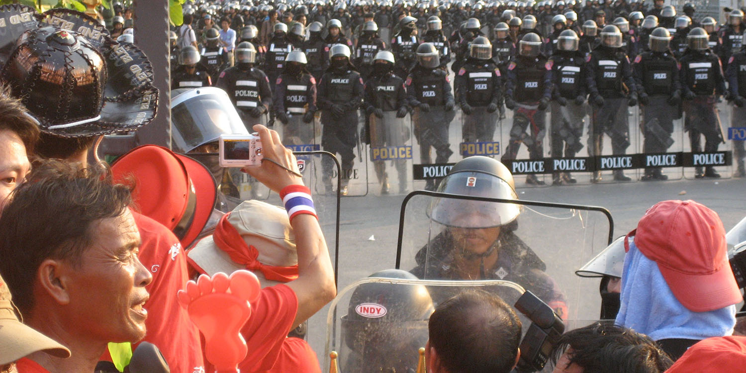 Pegasus iPhone hack | Protestors and police on the streets