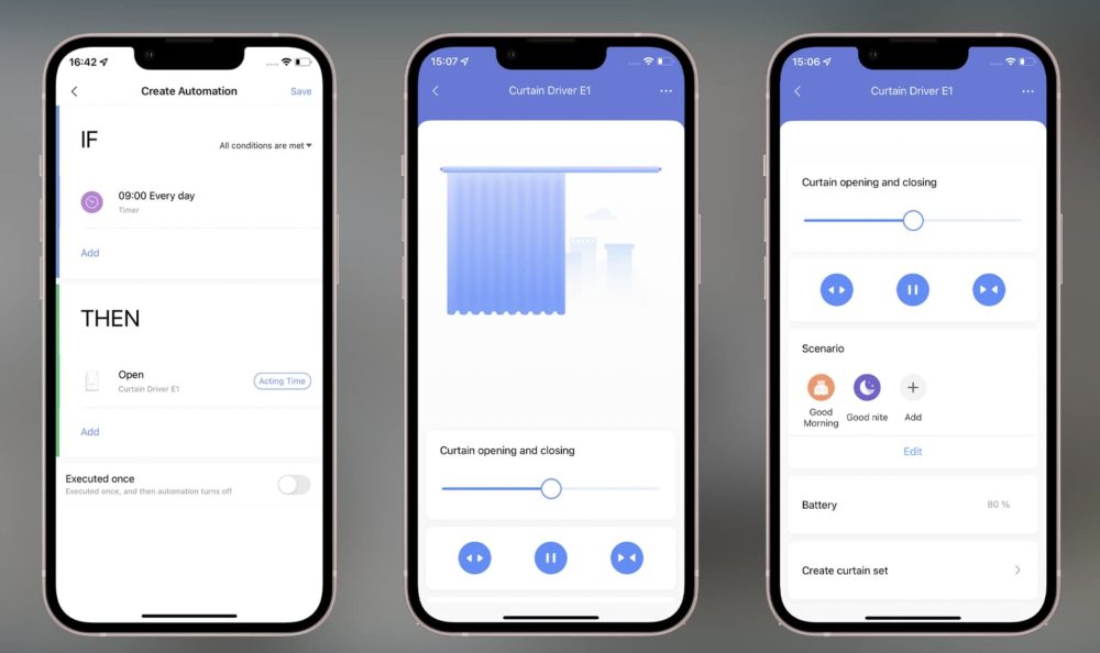 Aqara Curtain Driver E1 App