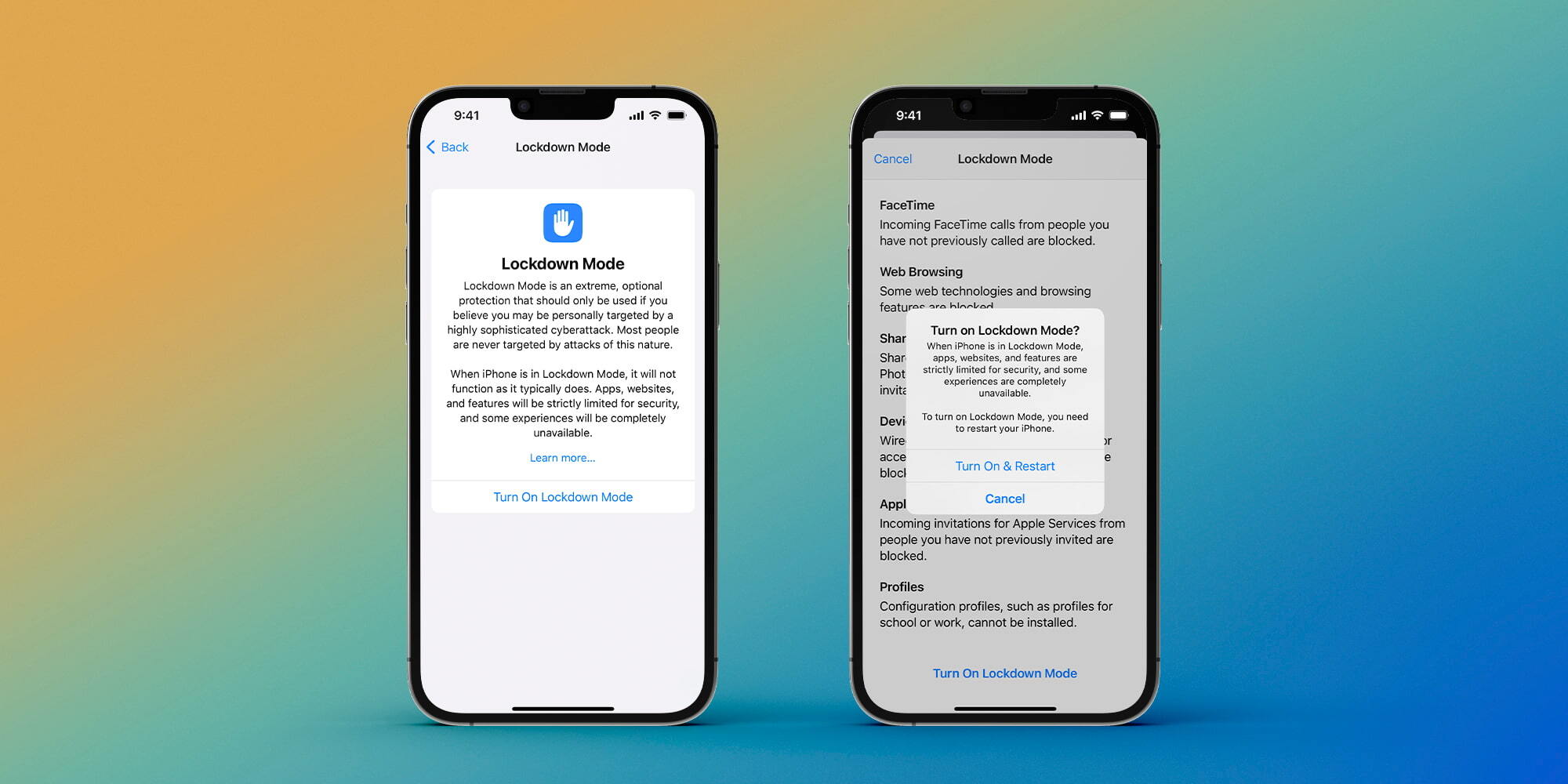 iPhone Lockdown Mode iOS 16