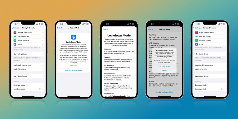 iPhone Lockdown Mode how to turn on