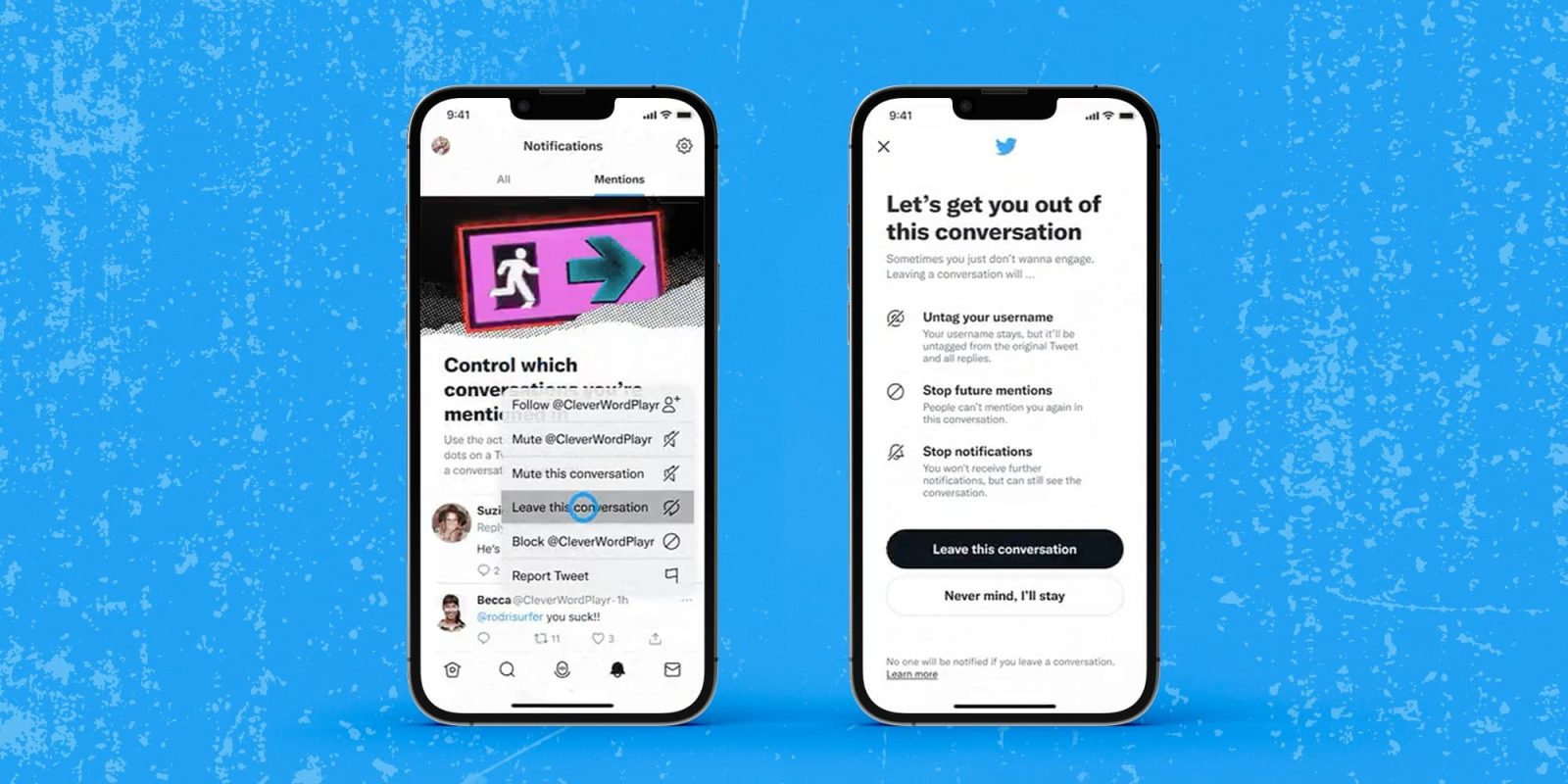 twitter unmentioning