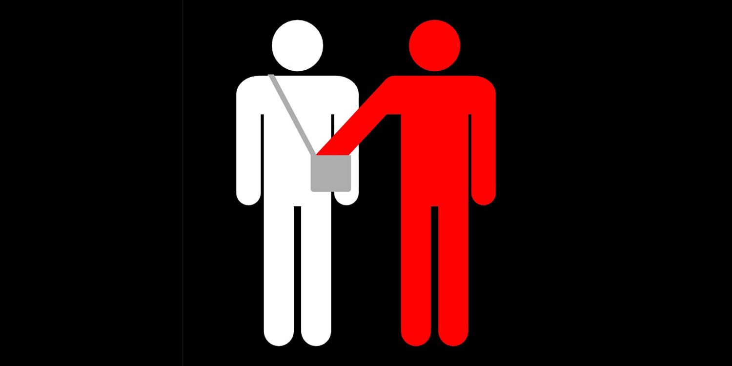 AppleCare+ theft | Pickpocket warning sign