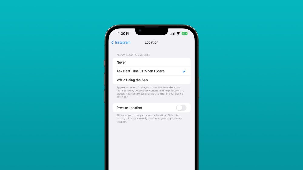 instagram precise location