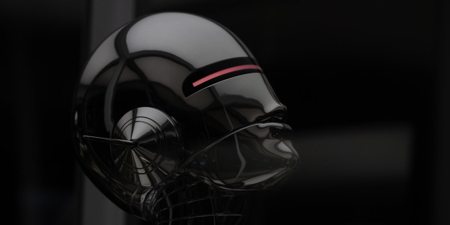 Apple machine learning | Abstract image of robot head