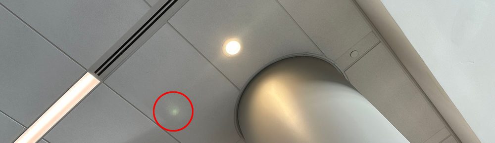 Internal reflection sample