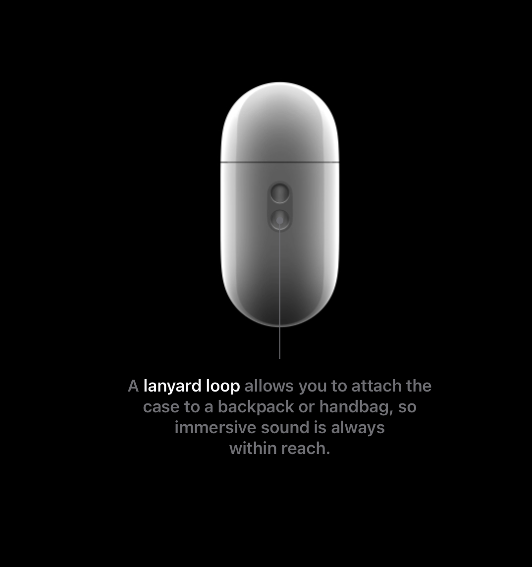 AirPods Pro 2 case lanyard loop