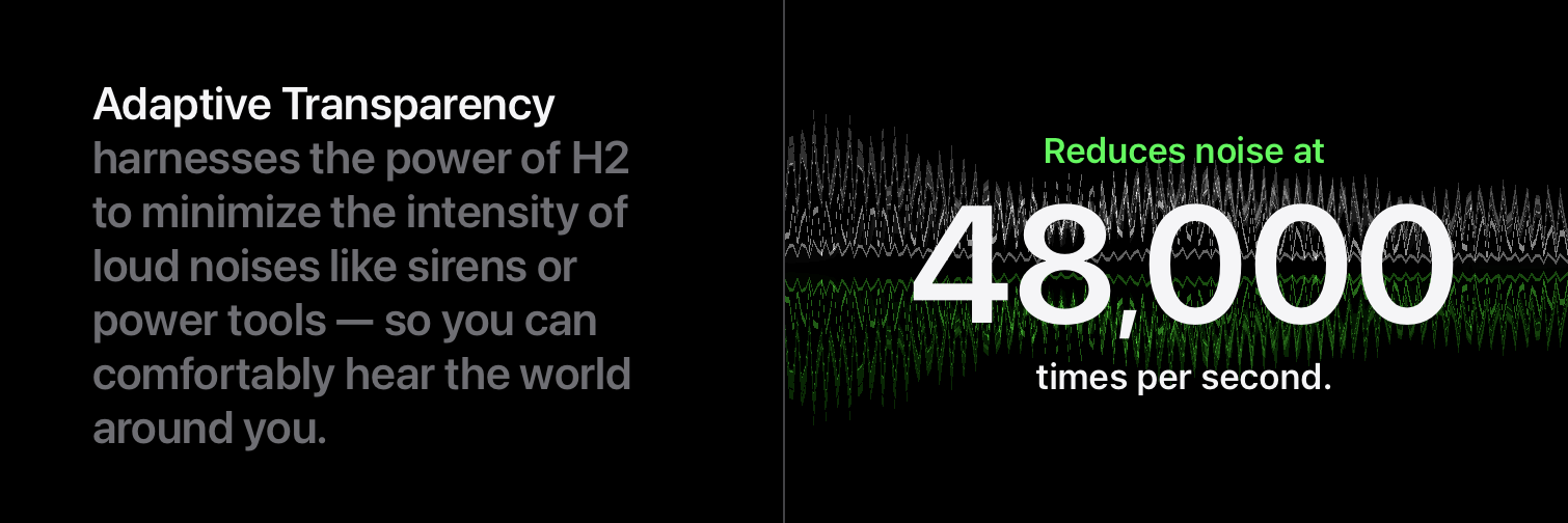 AirPods Pro 2 vs AirPods Pro adaptive transparency