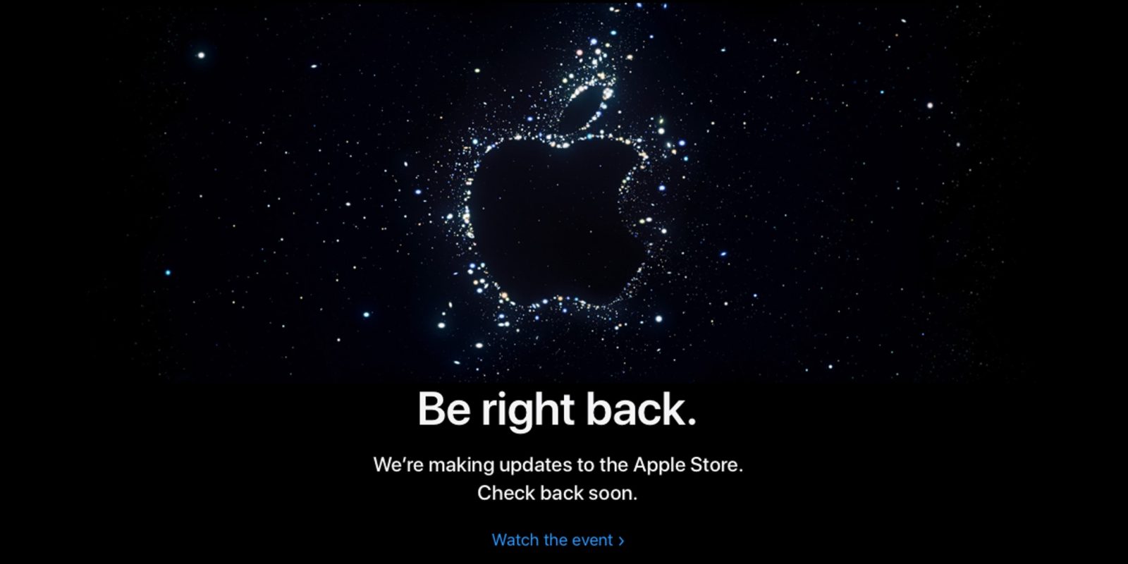 Apple Store is Down