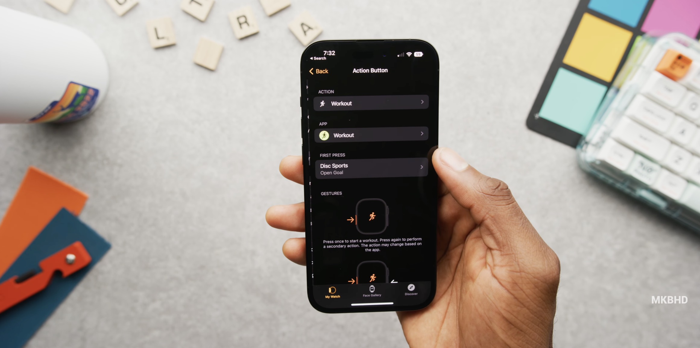 Customize Action button Apple Watch Ultra 2