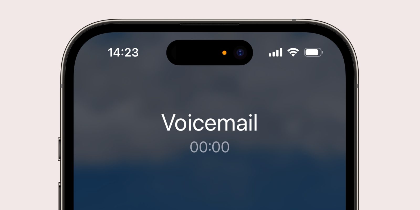 iPhone 14 Pro With Orange Dot