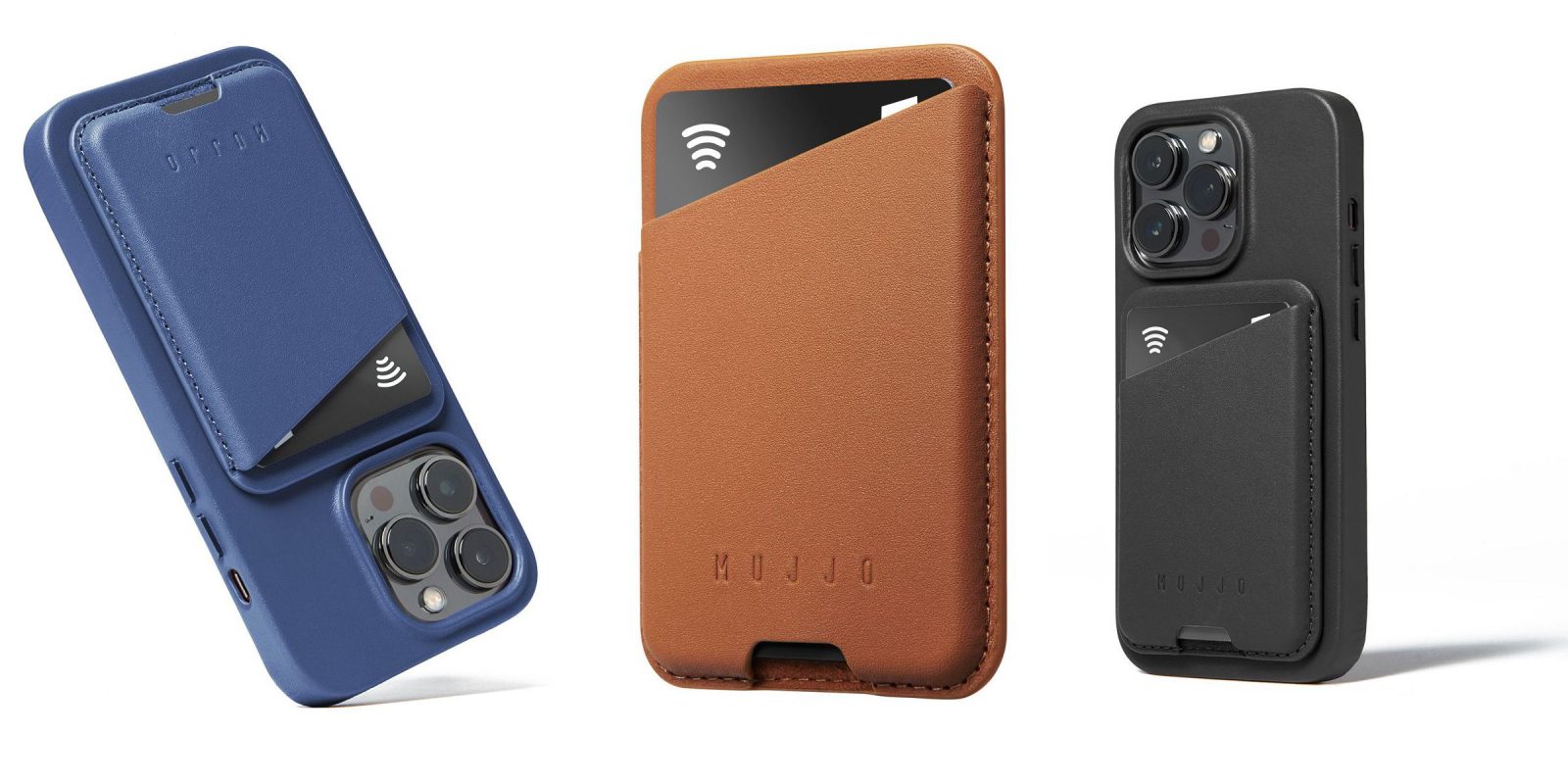 MUJJO leather MagSafe wallets