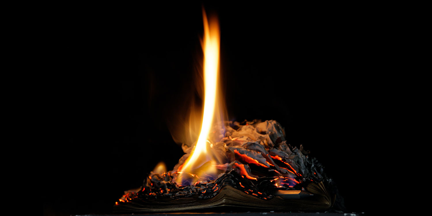 Twitter controversies | Burning notebook