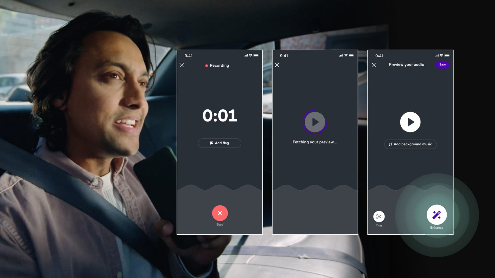 Anchor podcast audio