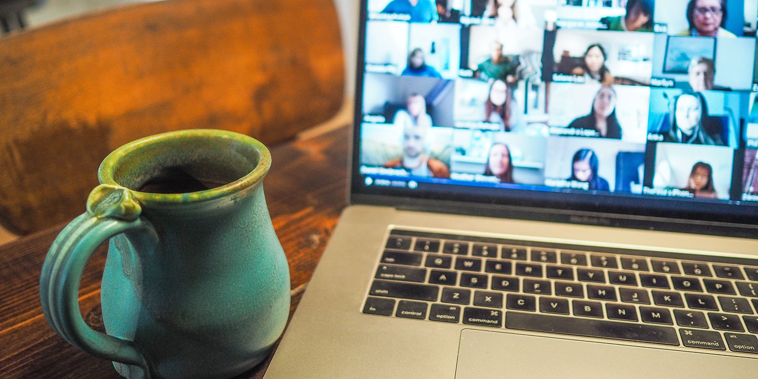 Twitter news | Video and voice chat illustrated by Zoom screen on MacBook