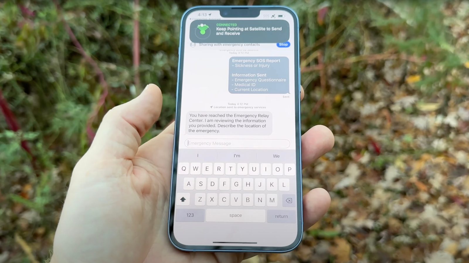 iPhone 14 satellite hands-on