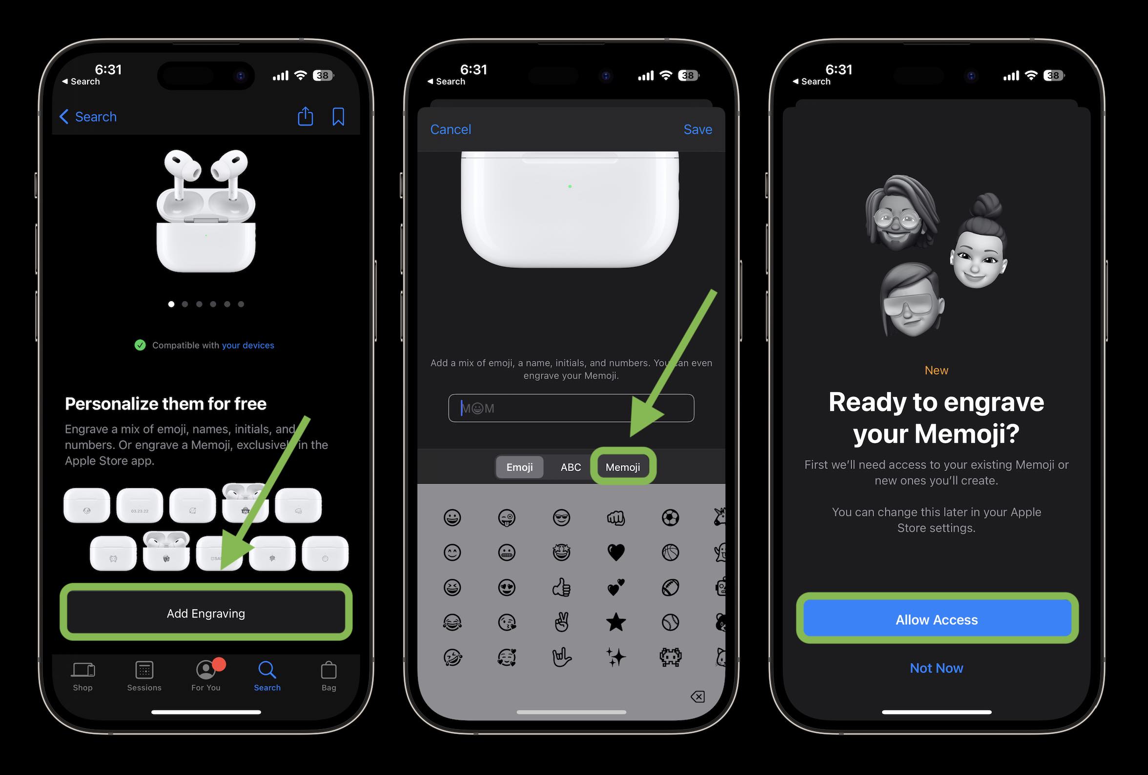How to engrave AirPods with Memoji 1