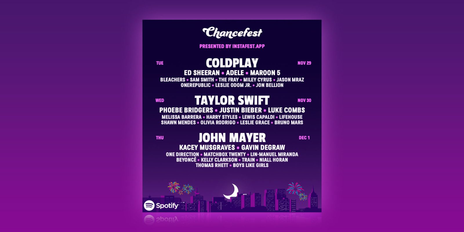 Instafest Spotify festivval