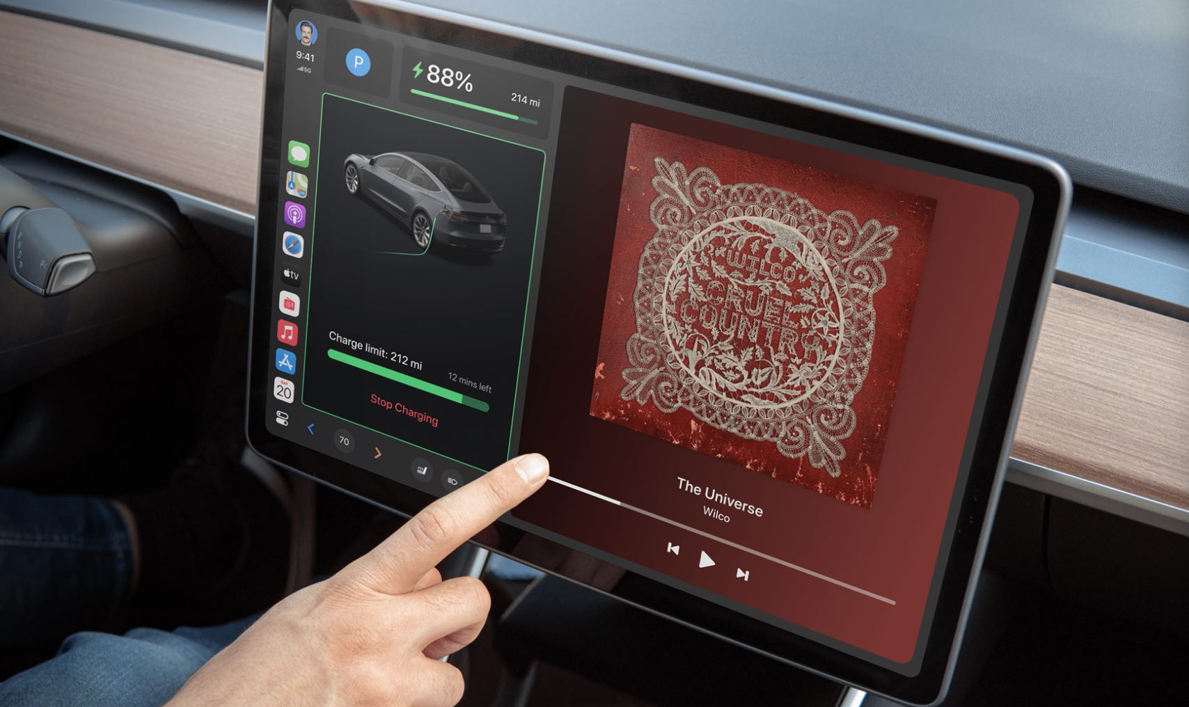 Tesla CarPlay concept 2