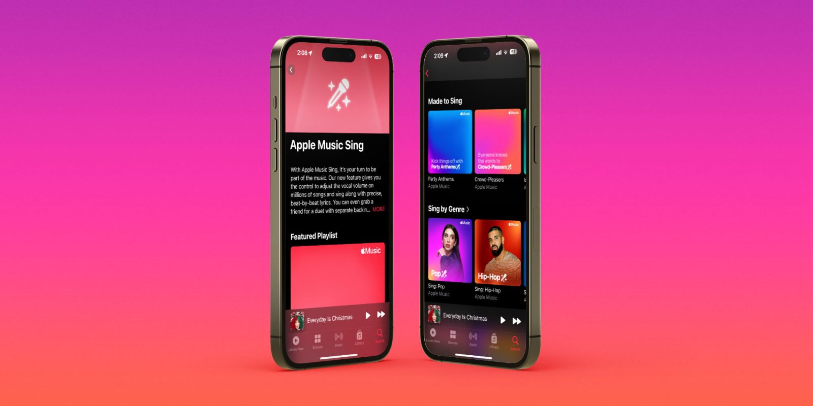 Find Apple Music Sing songs