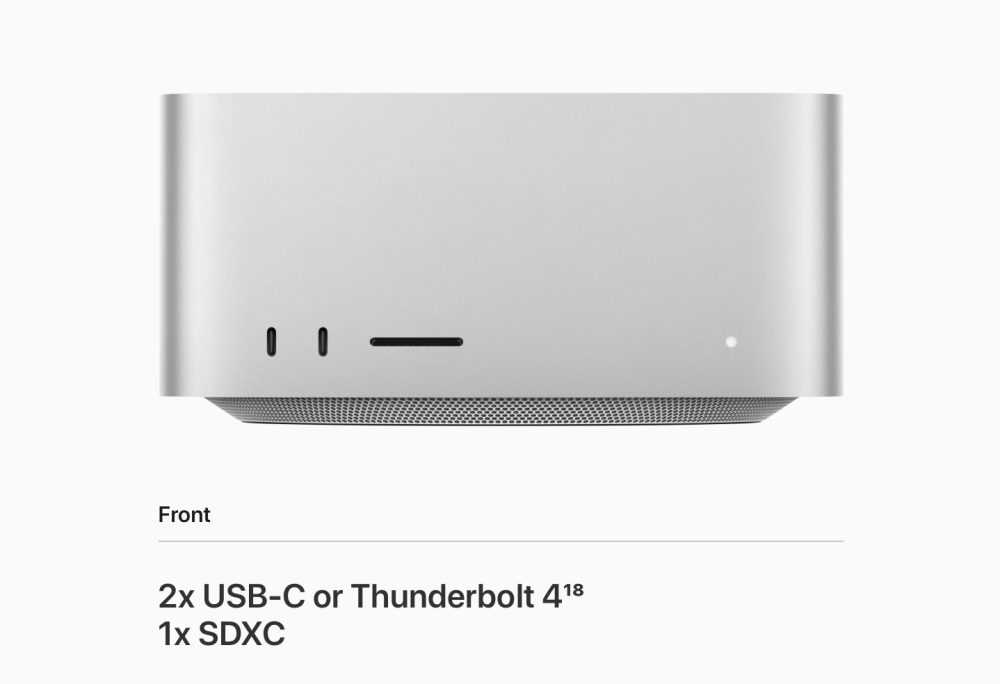 Mac mini vs Mac Studio Studio I/O 1