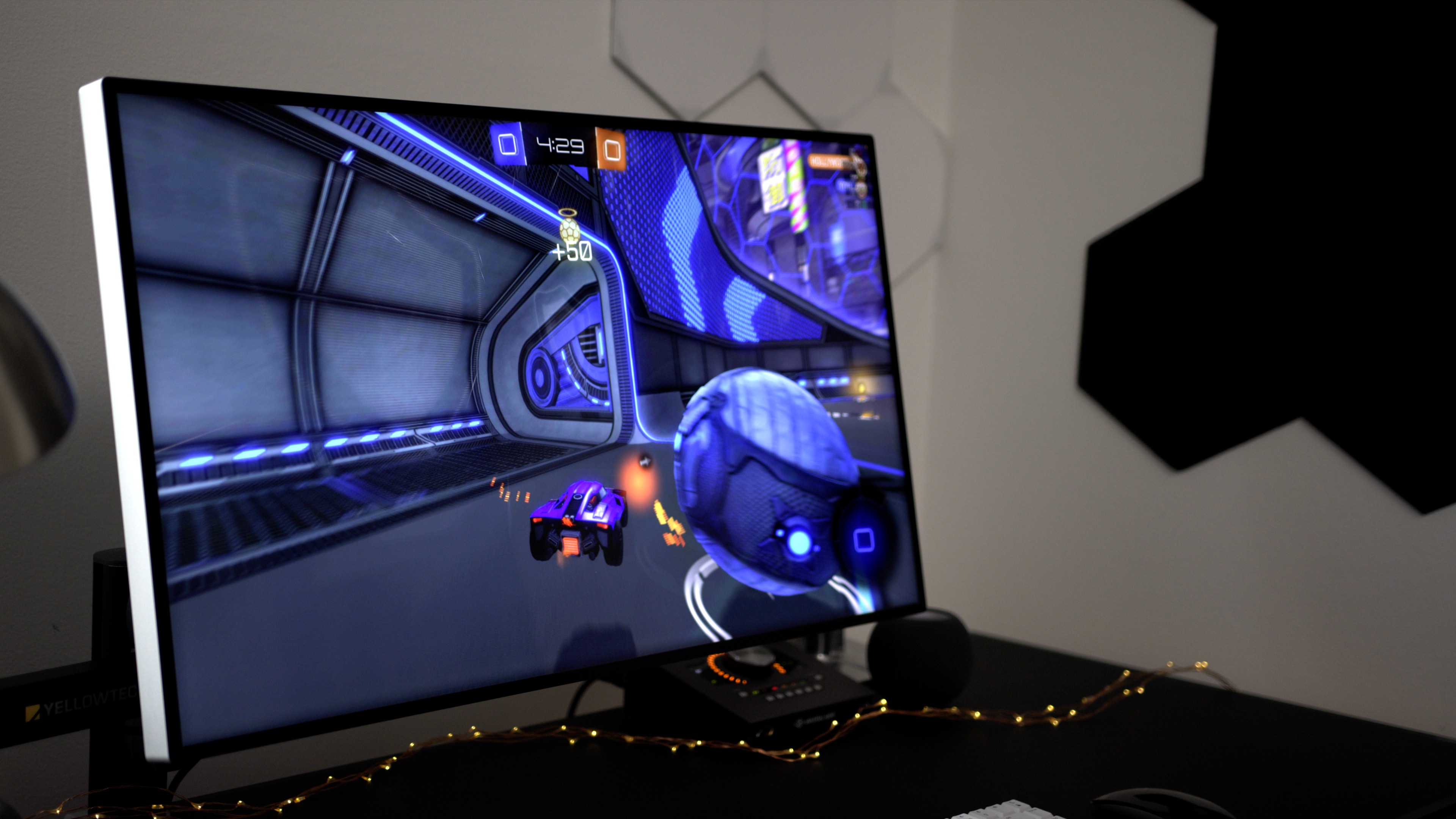 Rocket League on the Pro Display XDR.