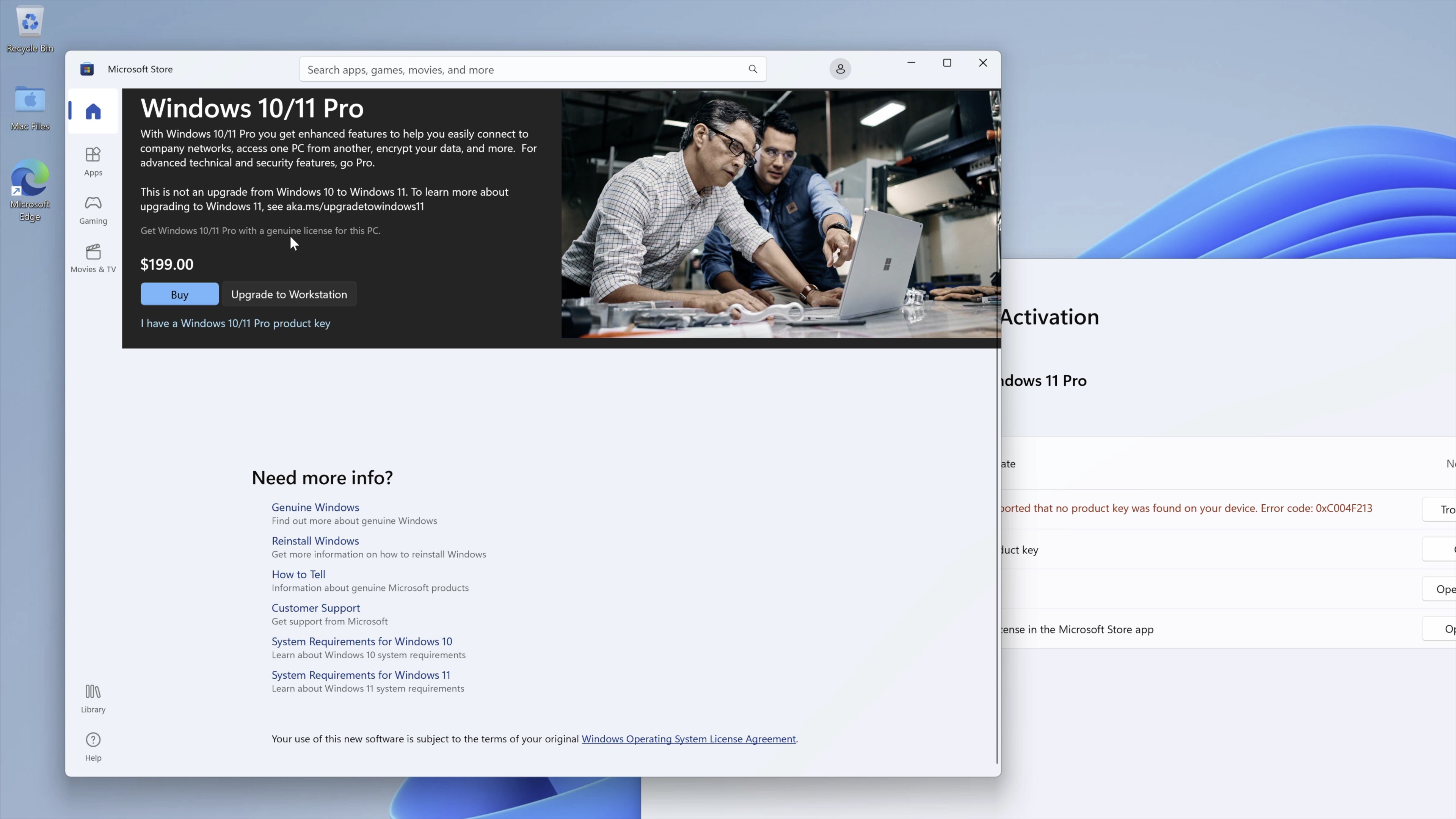You can purchase a Windows 11 license via the Microsoft Store, or via Microsoft's website, or via third-party retailers.