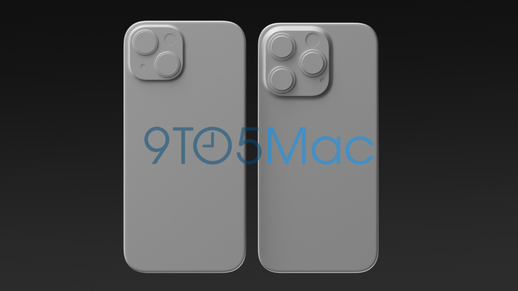 rear of the iPhone 15 and iPhone 15 Pro